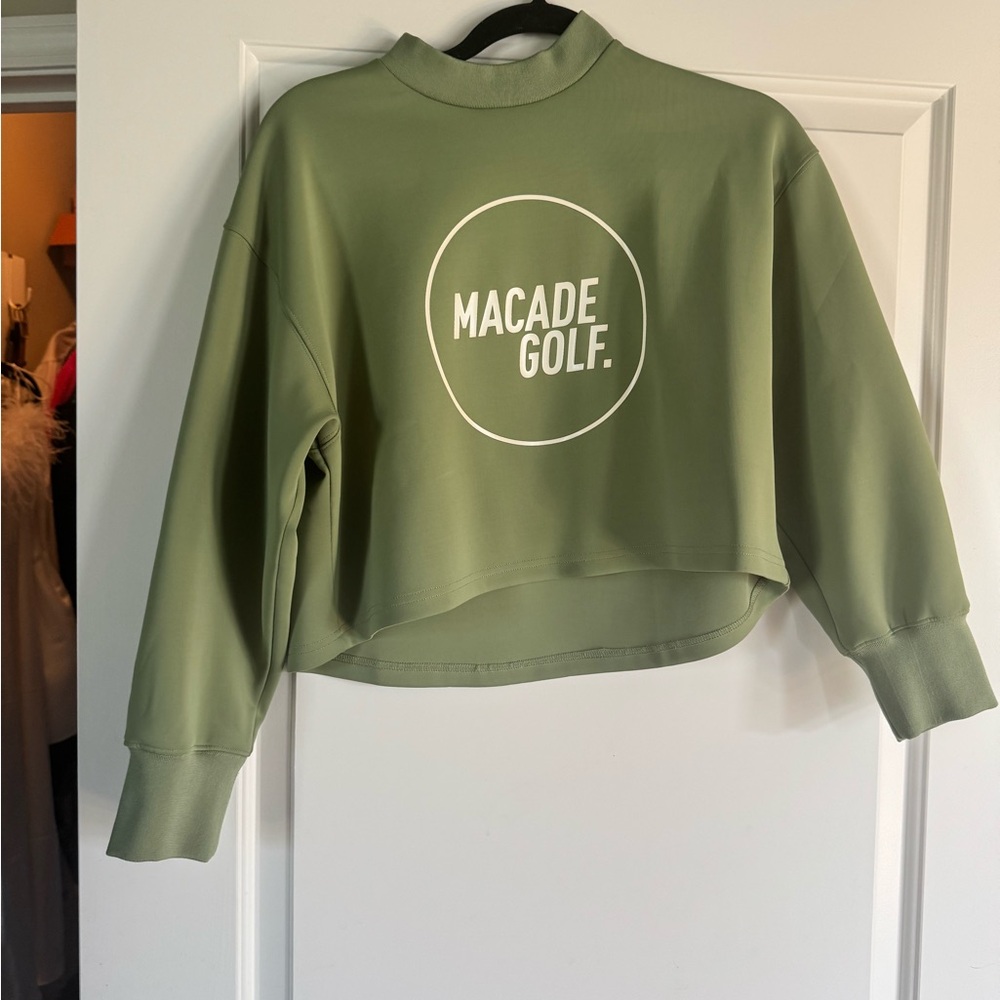 Macade Golf Women's Green Cropped Sweatshirt